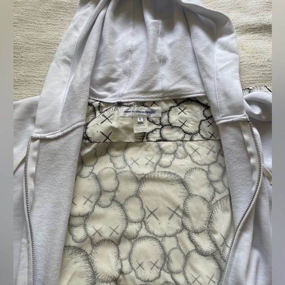 Comme Des Garçon x KAWS Zip Up Hoodie Shirt NWT - Picture 7 of 10